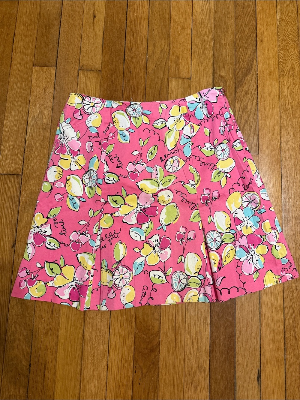Dress Barn Pink Floral A-Line Skirt
